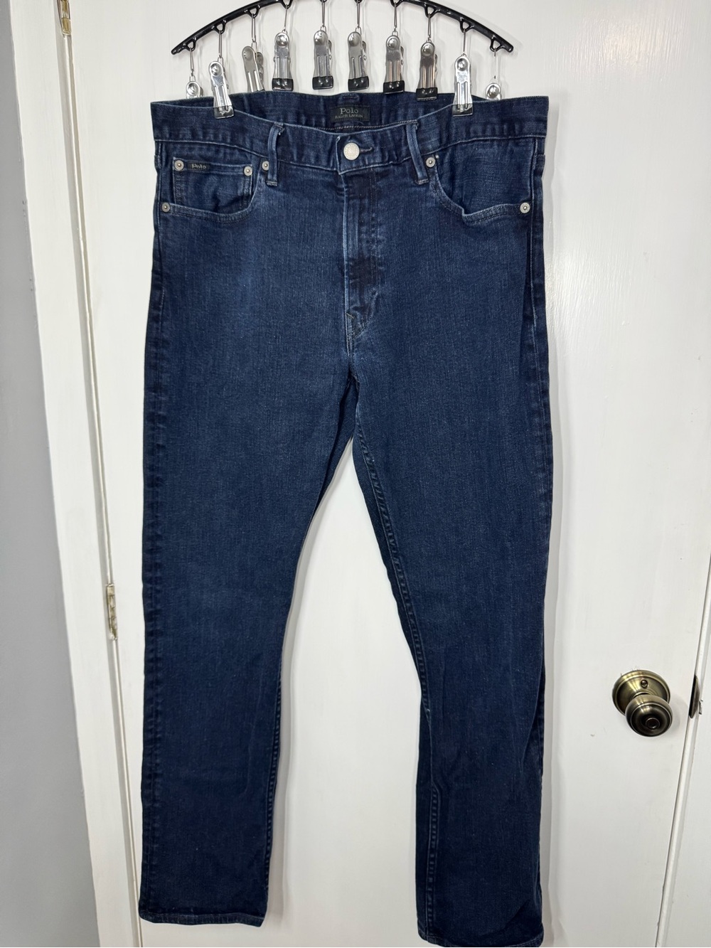 Ralph Lauren Men's Dark Blue Slim Straight Jeans